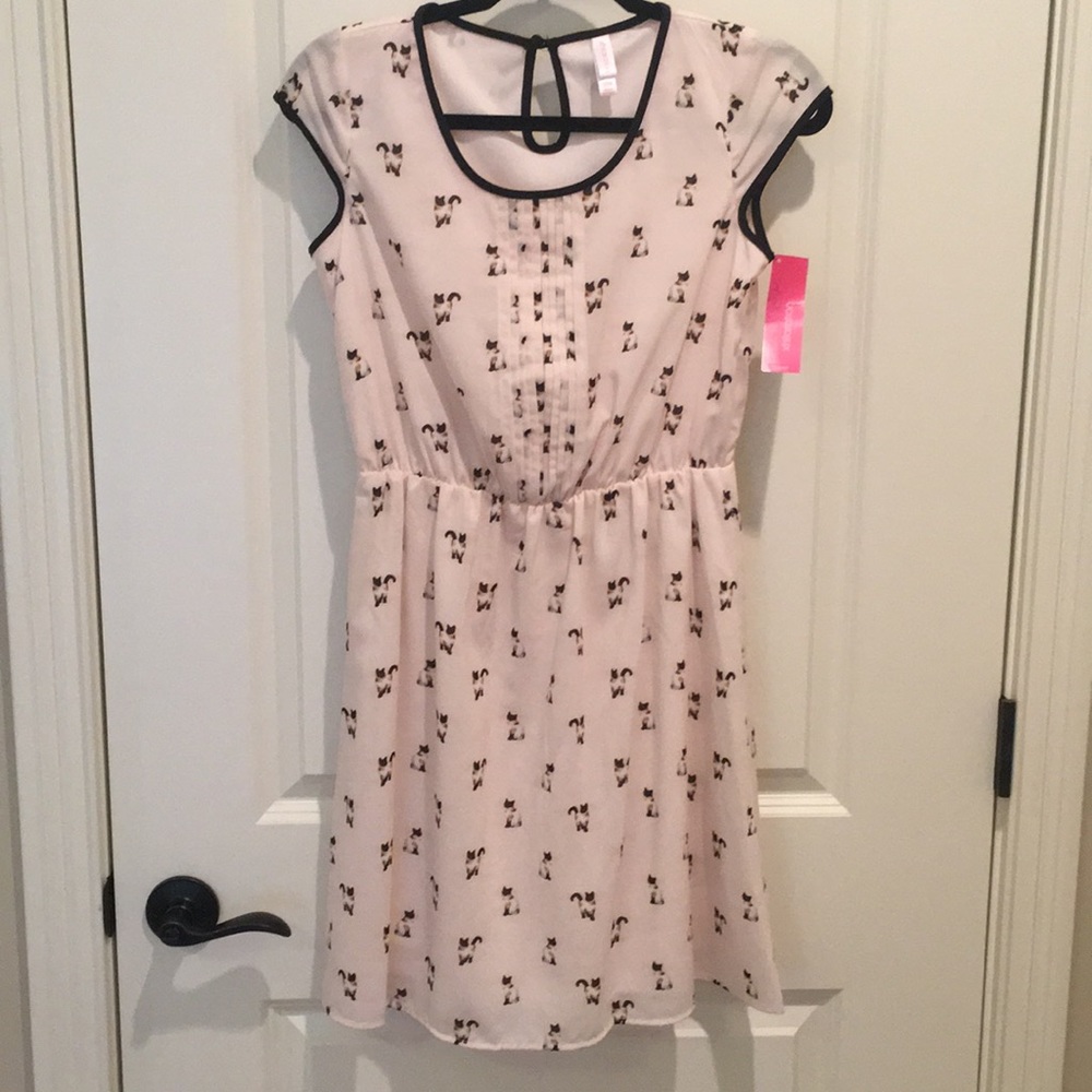 Xhilaration light pink dress with cat detail!